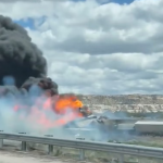 Shpërthen treni me karburant pasi del nga shinat pranë autostradës në jug të SHBA