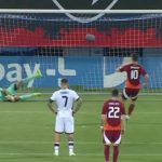 Strakosha pret penalltinë, Manaj i shënon gol Letonisë, Shqipëria në avantazh