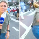 VIDEO/ Protestat në Los Angeles! Momenti kur policët qëllojnë me plumb gome gazetaren LIVE