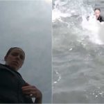 VIDEO/ Efektivja heq pajisjet dhe hidhet në ujë, arreston hajdutin e makinave