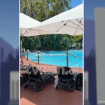 Futet në pishinën e hotelit i paftuar, video virale