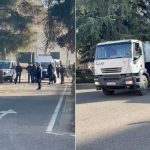 Protesta e PD, policia rrethon Parlamentin, autoboti me ujë në gatishmëri