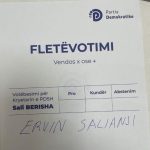 Zgjedhjet në PD, Salianji publikon fletët e votimit me emrin e tij: Demokratët po refuzojnë farsën