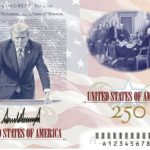 Trump prezanton pasaportën e re amerikane me portretin e tij për 250-vjetorin e Pavarësisë së SHBA-së