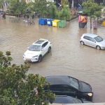 Stuhia godet Elbasanin: Banesa të përmbytura, makina të dëmtuara dhe pemë të rrëzuara