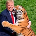 Trump publikon video të krijuara me IA duke u përleshur me një tigër