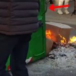 Arrestohet një grua dhe një i ri, Policia: Hodhën sende të forta drejt Ministrisë së Arsimit dhe dogjën kazanë mbeturinash