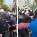Tensionohet situata, policia hedh spraj lotsjellës për të shpërndarë protestuesit pranë Parlamentit